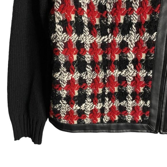 Peter Nygard Women's Patterned Wool Knit Jacket - Picture 4 of 7